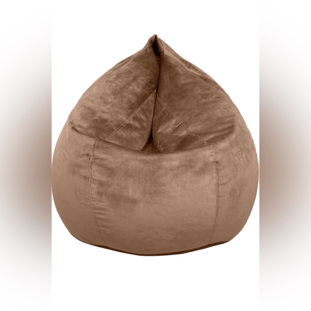 Brown Teardrop Bean Bag Chair Cover
